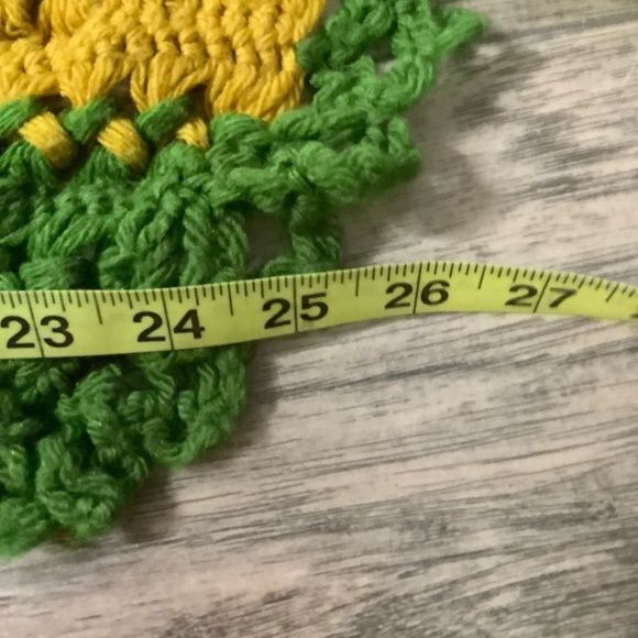 Green & Yellow Stripe Knit Blanket - Picture 3 of 3